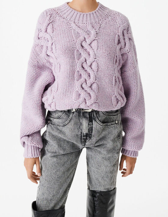 HERINA CABLE-KNIT SWEATER